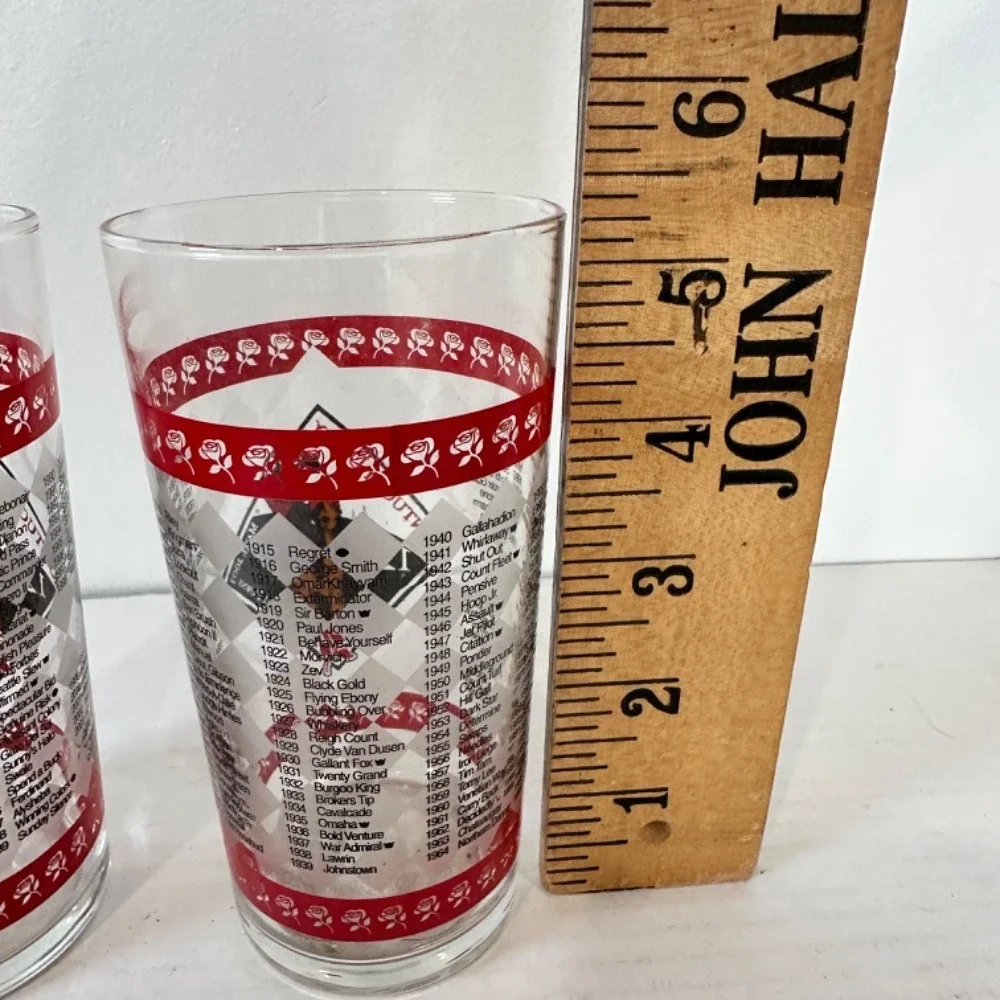 Kentucky Derby Souvenir Bar Glass 2003 129 Race‎ Mint Julep Set 2